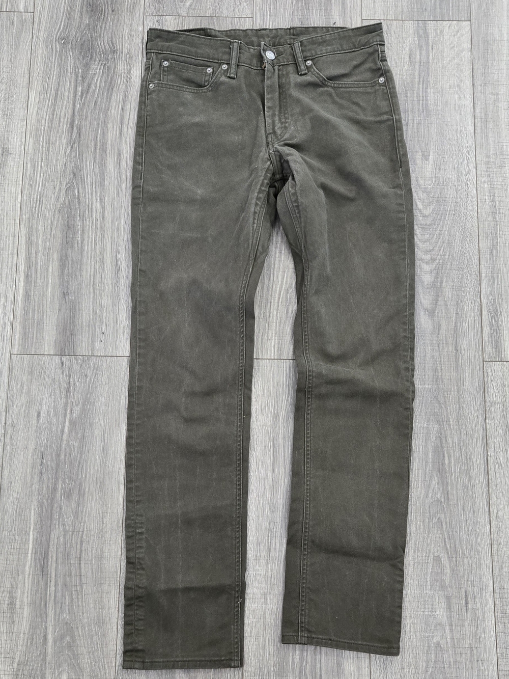 Levi’s 511 Slim Fit Jeans Mens 32x34 Olive Green Stretch Denim Pants.